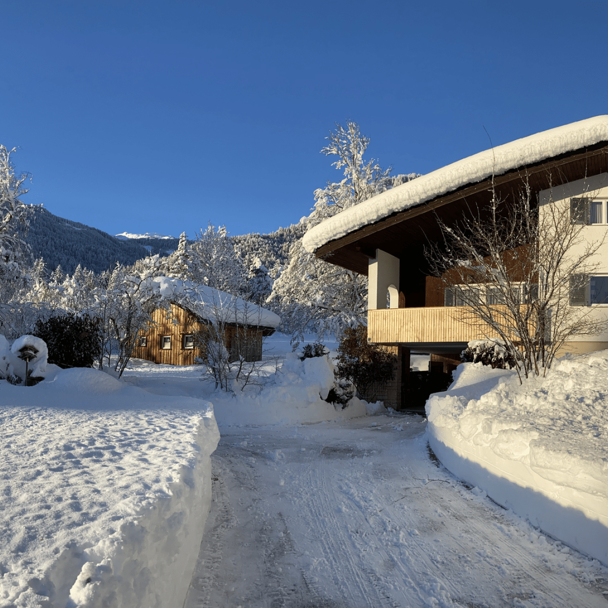 Ferienhaus Angelika im Winter